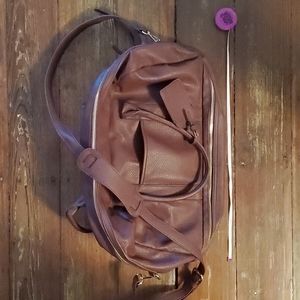 Sole Society Oxblood Overnight travel Bag